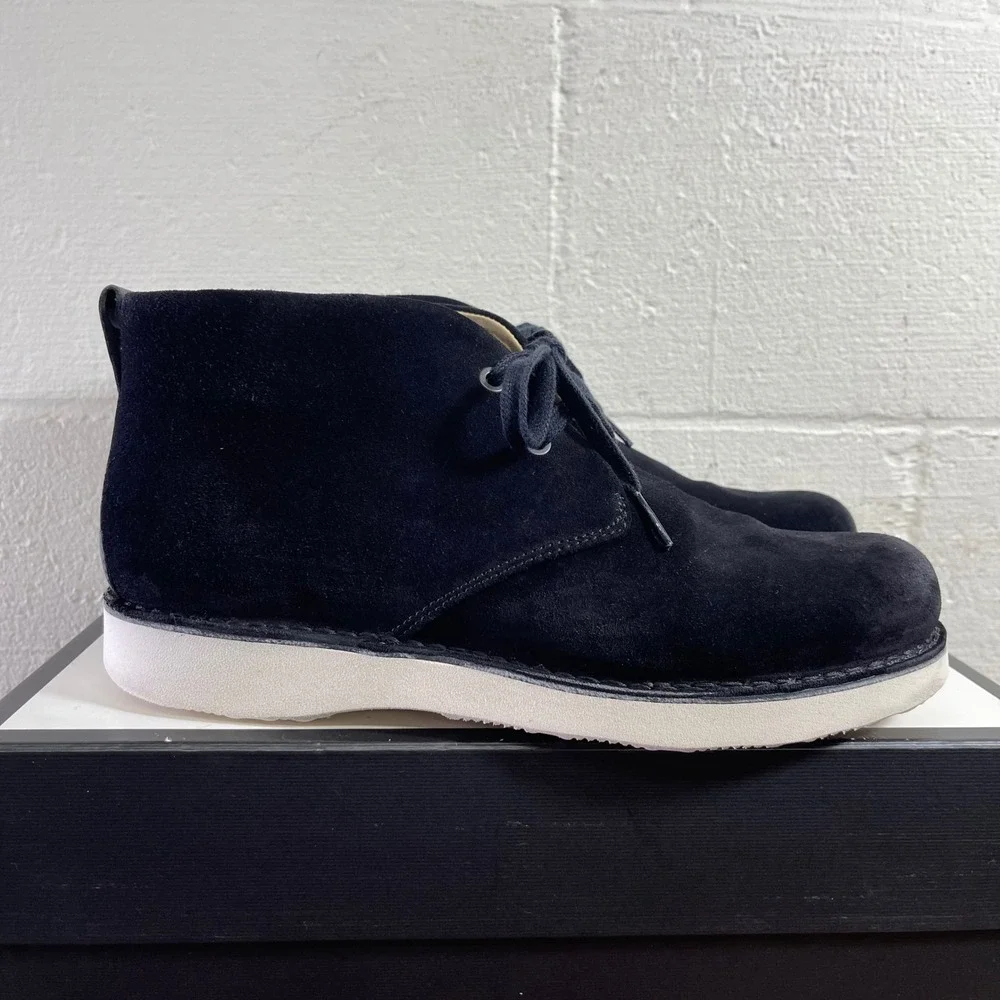 Samuel Hubbard 2215 Chukka Ankle Boots Black Suede Lace up Men's Size 10 US